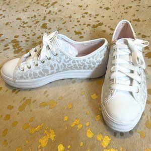 Keds x kate spade new york Triple Kick Embroidered Leopard Leather Size 8M